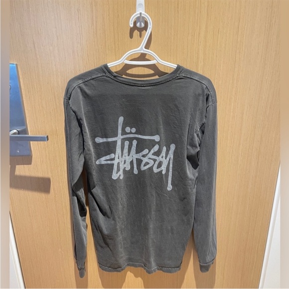 Stussy charcoal grey Long Sleeve Shirt - Picture 2 of 3